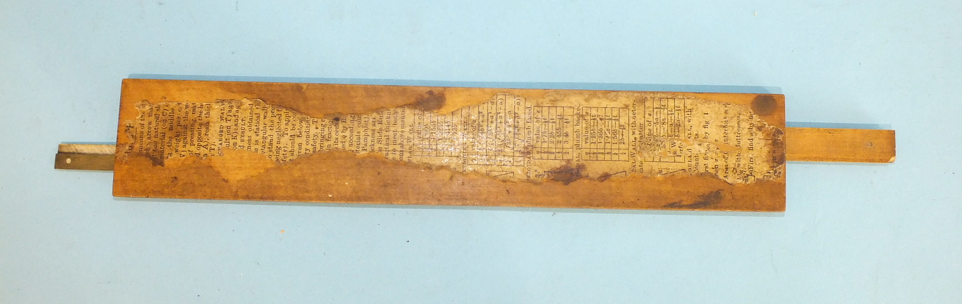 A Gangarams boxwood and ivory slide rule stamped "Stanley, Great Turnstile, Holborn, London", the - Image 2 of 2