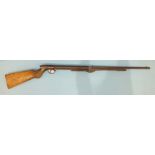 An early BSA "Diana" underlever .177 tap-loading air rifle, 114cm overall.