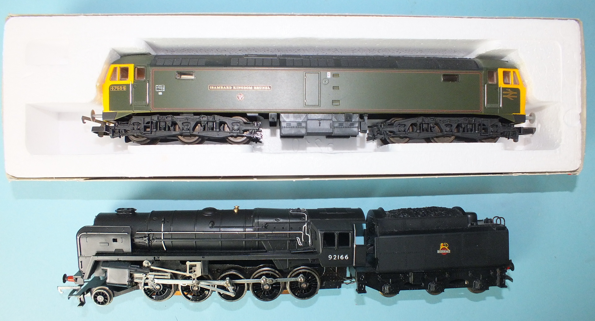 Lima OO gauge Class 60 Co-Co diesel electric, "Isambard Kingdom Brunel 47484, boxed and a Hornby