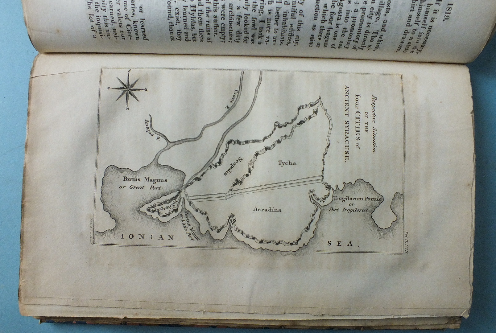 Gourbillon (M), Travels in Sicily and to Mount Etna in 1819, engr vig tp, 2 plts, 1 map, rebound - Image 3 of 3