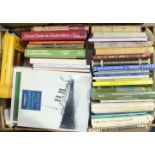 A collection of mainly 20th century books on Devon, the contents of two boxes.