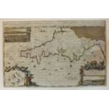 Romana De Hooghe, a large copper-engraved hand-coloured map, "The English Riviera" Carte Maritime