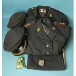 Queen Alexandra Royal Army Nursing Corps: two uniform jackets, one skirt, two caps, a quantity of