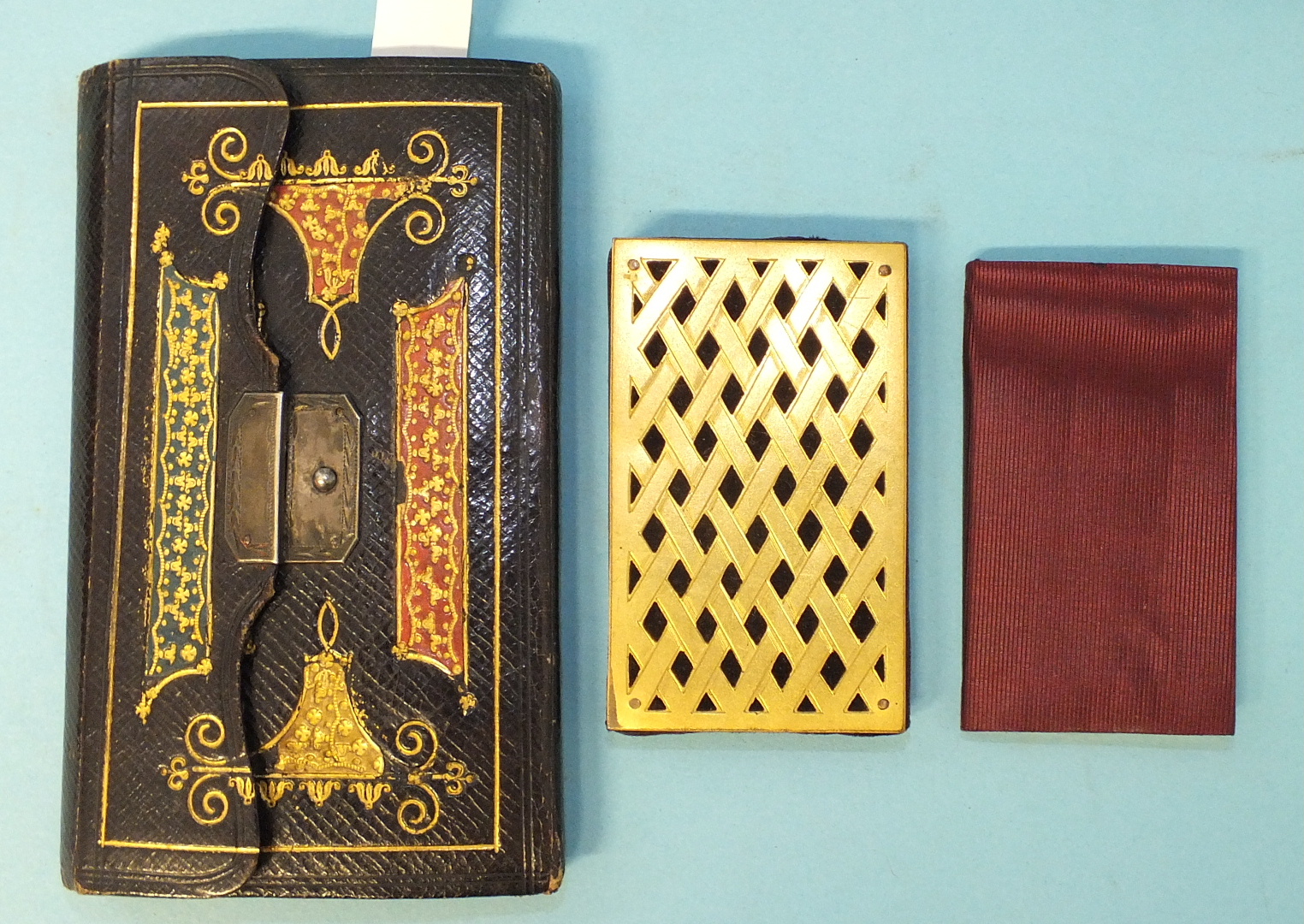 Goldsmith (John), An Almanac for the Year of our Lord 1850, front pocket, pencil pocket, black mor