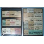 A collection of approximately 320 railway luggage labels from BR, Caledonian, Cambrian, Great