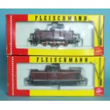 Fleischmann: two boxed locomotives, models 1379 and 4230.