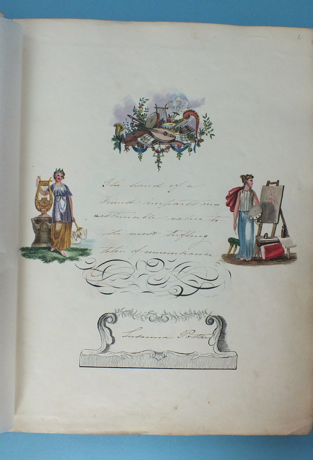The Lewis Album 1811-1860, Susanna Lewis nee Potter, a 19th century album of watercolours, pencil - Image 3 of 16
