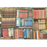 A large quantity of 20th century leather bound books, Norwegian, including 15 vols of Sir Winston