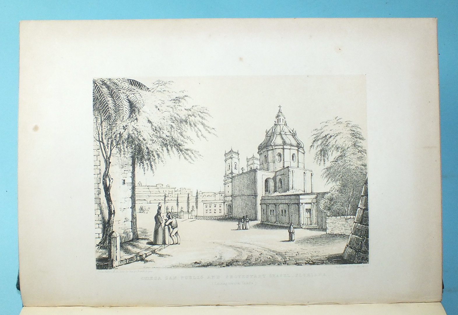Angas (George French), A Ramble in Malta and Sicily, dedication p loose, 12 litho plts, ge, rebacked - Image 3 of 3