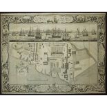 Milton, Thomas, A Geometrical plan and West Elevation of His Majesty's Dockyard near Plymouth,