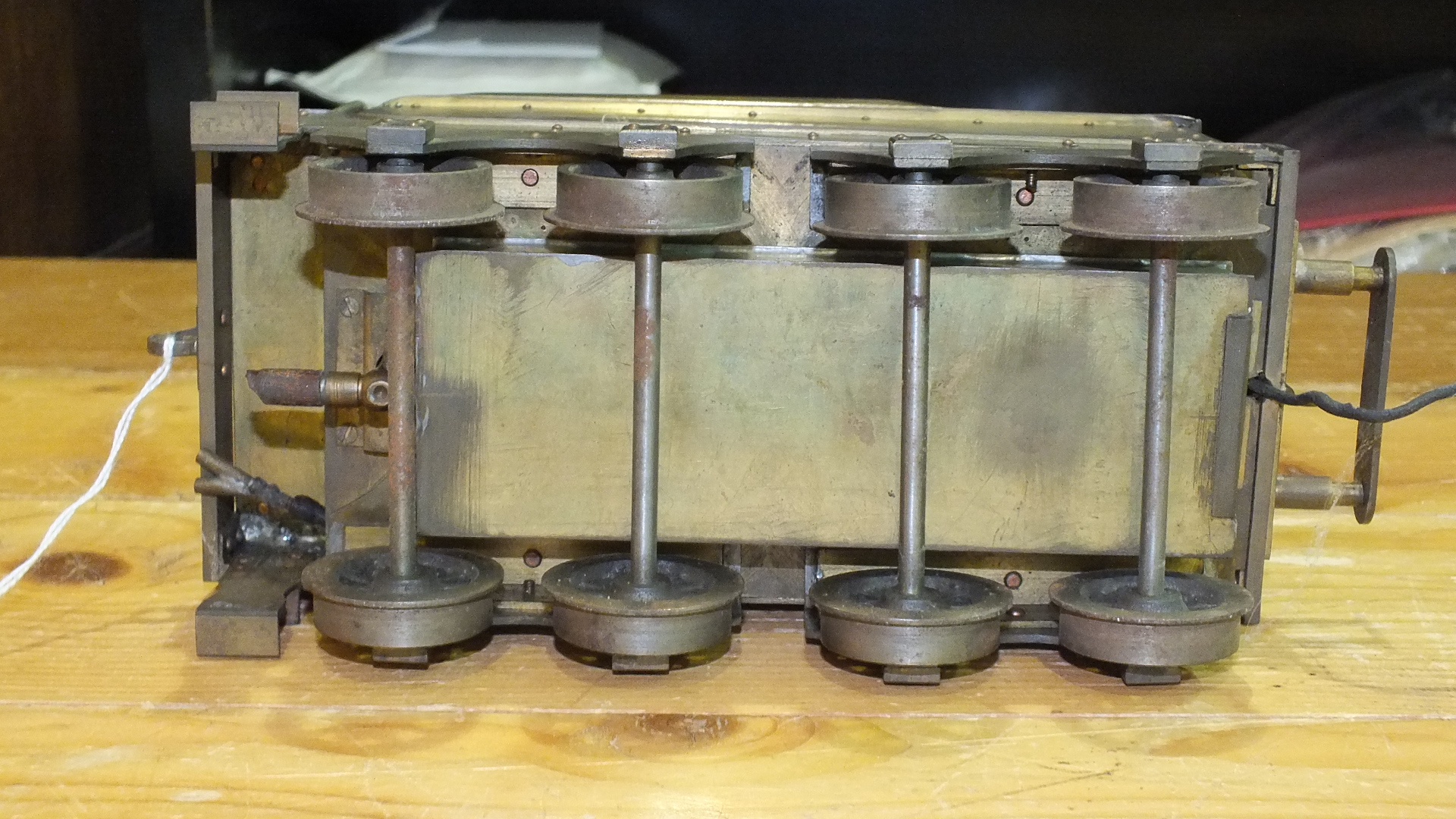 A scratch built live steam 3" gauge 4-4-0 locomotive and bogie tender, brass and copper, - Image 9 of 10