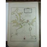 Sawyer, R & Bennett, John, Plymouth Sound, Hamoaze & Cattwater, hand-coloured chart, 73 x 53cm, 1779