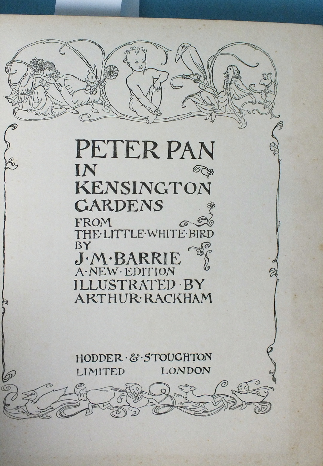 Rackham (Arthur, illustrator), Peter Pan in Kensington Gardens, by J M Barrie (From the Little White - Bild 2 aus 2