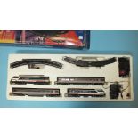 Hornby OO gauge, R824 Intercity 225 train set with class 91 Bo-Bo electric locomotive, boxed.