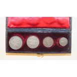 A cased 1889 Maundy set.