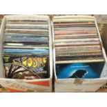 Approximately 200 LP records, genres including rock, classical, etc.