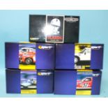 Five modern Scalextric "Sport" cars by Hornby Hobbies Ltd, all boxed, four of them limited editions,