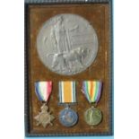 A group of three WWI medals awarded to 2654 L. Cpl A Tipton R Fus: 1914-18 Star, British War