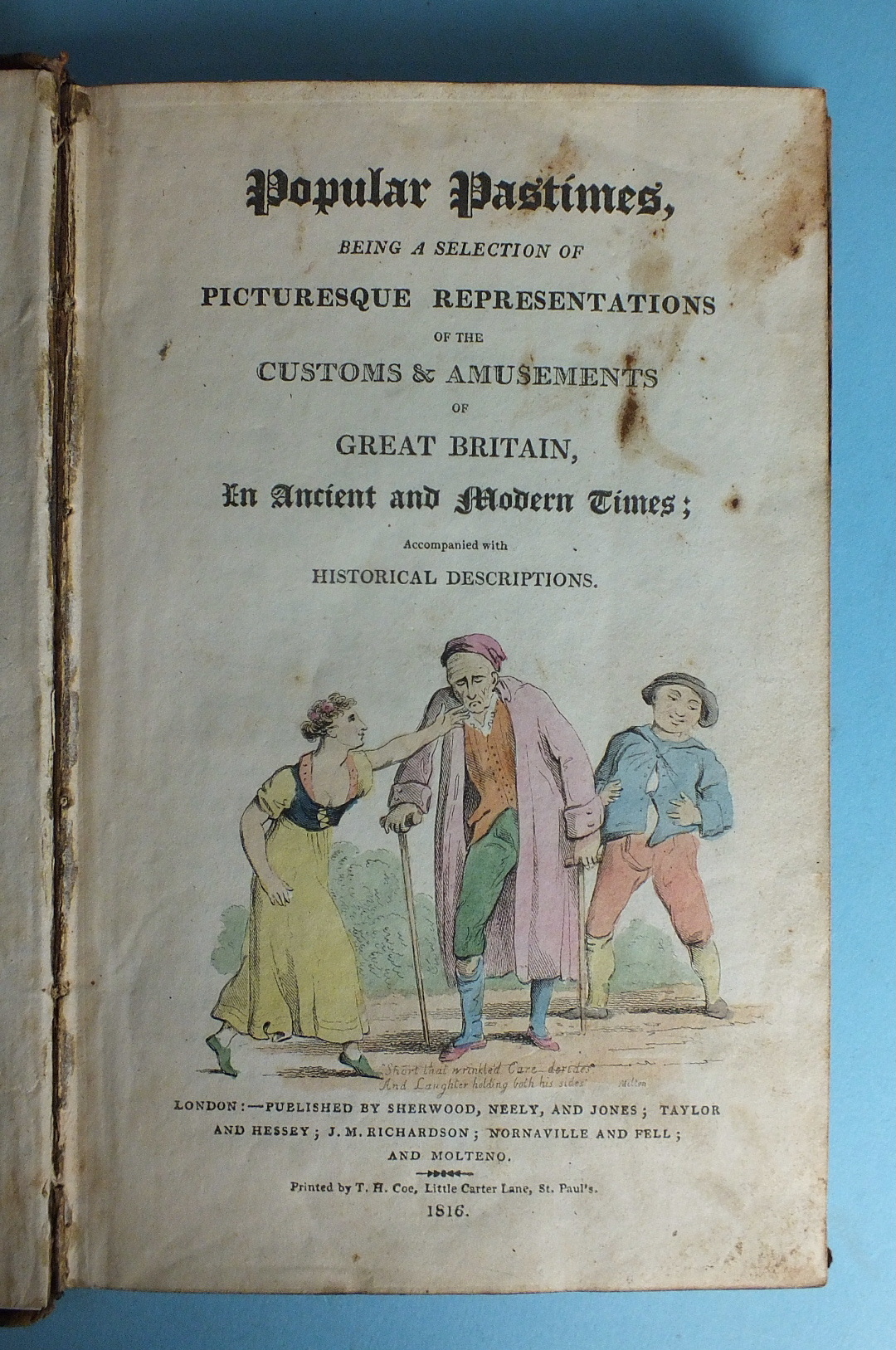 Stephanoff (Francis Philip) and Brayley (Edward Wedlake), Popular Pastimes, Being a Selection of - Bild 7 aus 13