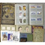 Trade cards: Stollwerck Bros Ltd "Animal World", 134/144, in original album and cover, Cadbury's "