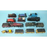 Trix OO gauge, two locomotives: Midland compound 4-4-0 no.999 and 0-4-0, with tender, 73029; a