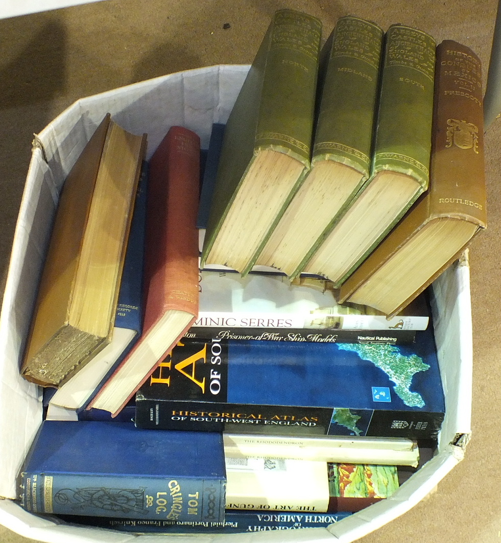 A quantity of books on general subjects, the contents of two boxes.