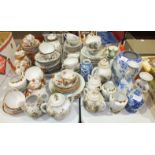 A large collection of Japanese egg-shell tea ware, two small Imari dishes and other Oriental