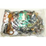 A large quantity of costume jewellery.