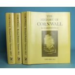 Polwhele (Richard), The History of Cornwall, facsimile of seven volumes, bound as three, dwps, cl