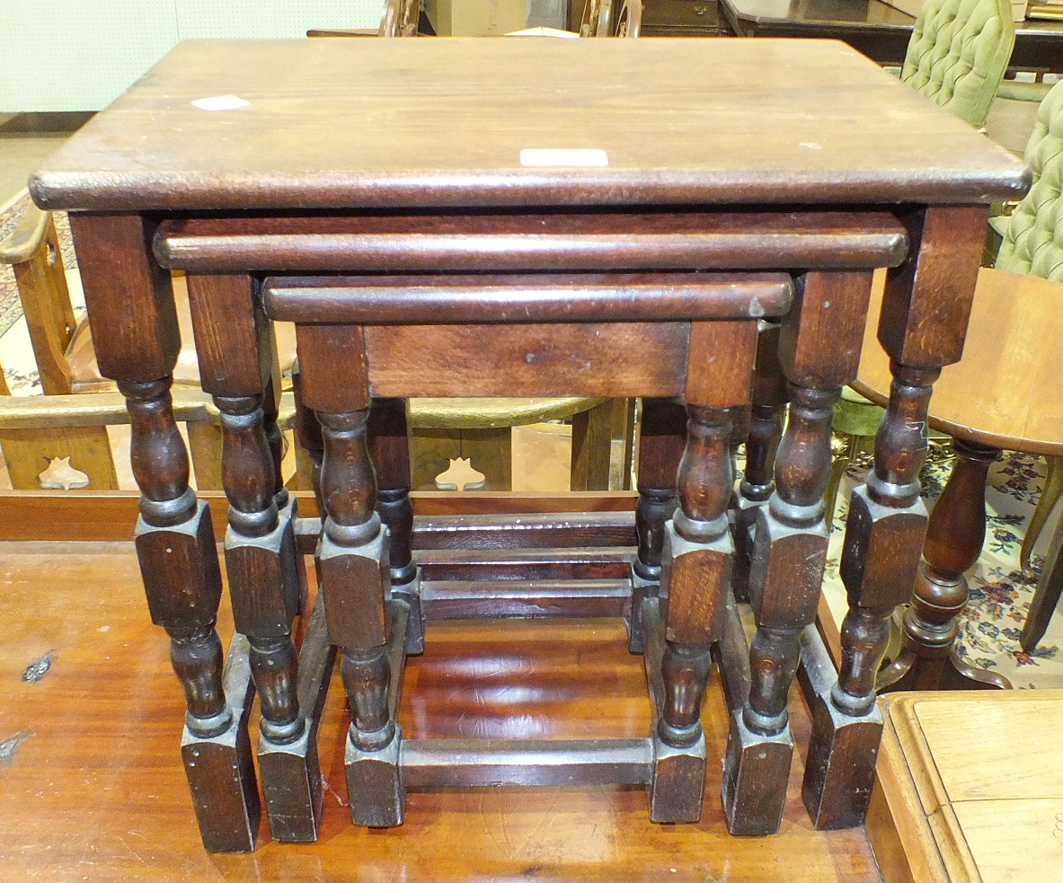 A Late-Victorian mahogany circular-top table on turned column and tripod support, 49cm diameter - Image 2 of 2