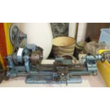 A Perfecto Engineering Co. Ltd model engineering lathe no.361, with tools and accessories.