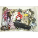 A large quantity of costume jewellery.