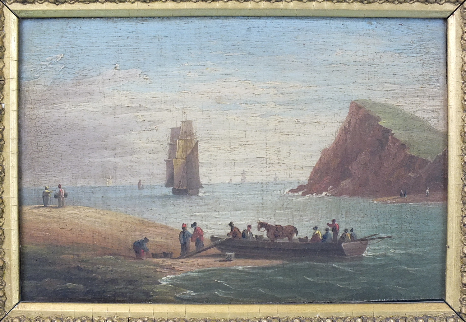 John Wallace Tucker (1808-1869) SHALDON PASSAGE, BOATS AND THE HESS ROCK, TEIGNMOUTH and EXMOUTH
