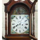 William Weaver, Newark-on-Trent, an early-19th century mahogany-banded oak long case clock, the