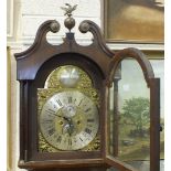 James Green, Althorp, an early-19th century mahogany long case clock, the cross-banded and inlaid