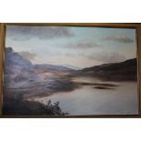 •LOCH CRERAN, ARGYLL Signed framed oil on board, 59 x 89cm.