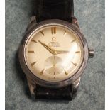 Omega, a gents Seamaster Automatic wrist watch, the circular dial with dart and quarterly baton