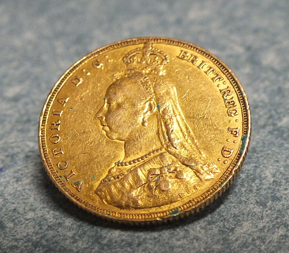 A Victoria 1887 sovereign. - Image 2 of 2