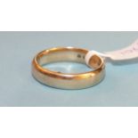 A 12ct gold wedding band, size S, 6g.