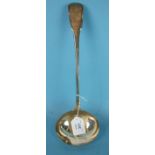 A George III fiddle pattern ladle by Eley, Fearn & Chawner, London 1808, ___6.5oz.