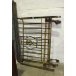 A Victorian 4' 6'' brass bed.