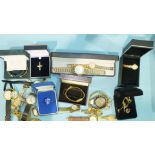 A pair of ladies and gents matching Accurist wrist watches, various other wrist watches, Franklin