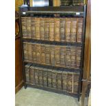 A set of 36 leather-bound volumes of Encyclopaedia Britannica, 9th Edition.