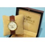 Sewills Millennium calendar moon-phase wrist watch, no.194 of limited edition of 2000, the cream