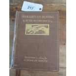 ILLUSTRATED BOOK THOUGHTS ON HUNTING BY P BECKFORD (AF)