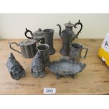 BOX PEWTER WARE (AF)