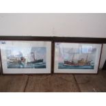 2 PICTURES SHIPS CLOVELLA DUFF PATON GW3 & GEORGE WISEMAN 1958