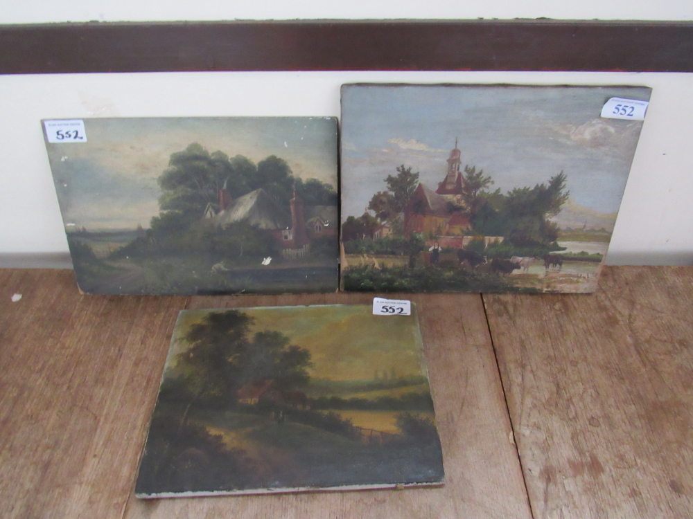 3 OIL PAINTING RURAL SCENES (AF)