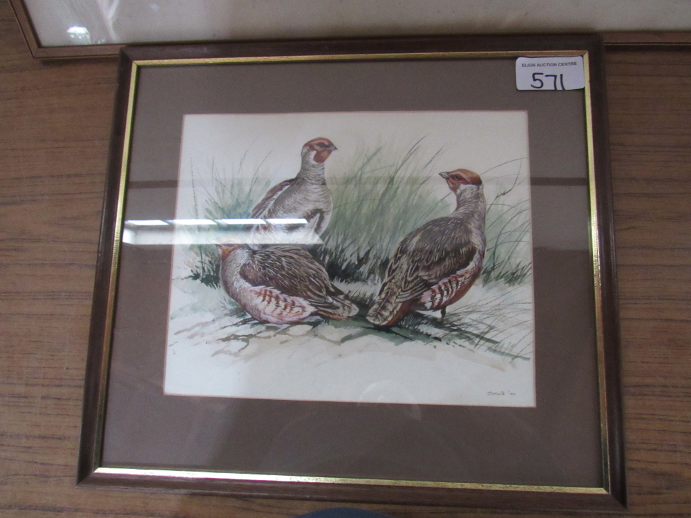 2 PICTURES 1868 GEESE/FOX BRITON RIVERE & GAME BIRDS JARVIE 77 - Image 2 of 3