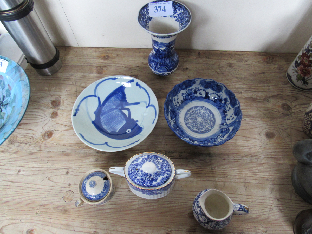 BLUE & WHITE WARE (AF) - Image 2 of 2